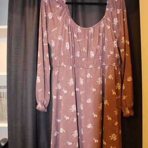 Women's 1X Long Sleeve Dress, SO Brand